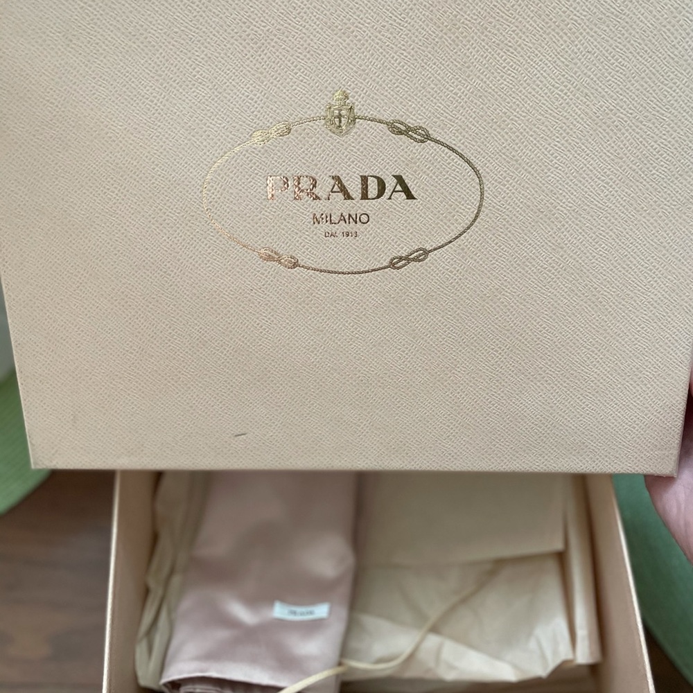 PRADA Calzature Donna Black leather booties 38.5 - Picture 8 of 8